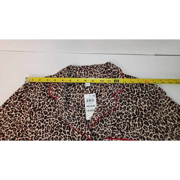 Charter Club Intimates Leopard Print Button Down Robe M - Picture 9 of 12